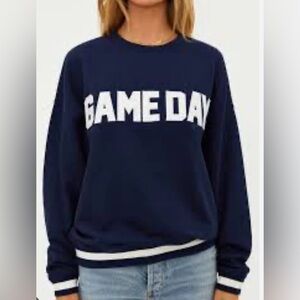 Beach Riot X REVOLVE Navy Game Day Sweatshirt oversized live show listing